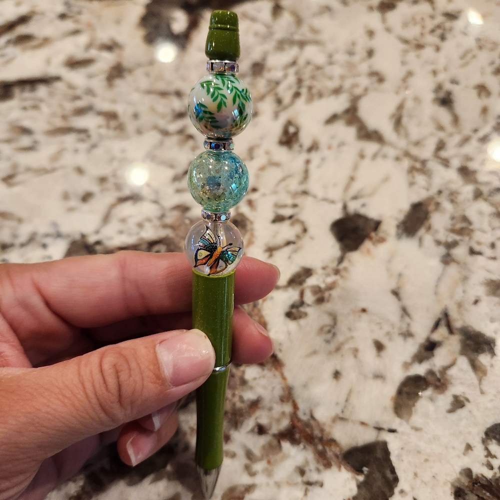 Handmade beaded pen